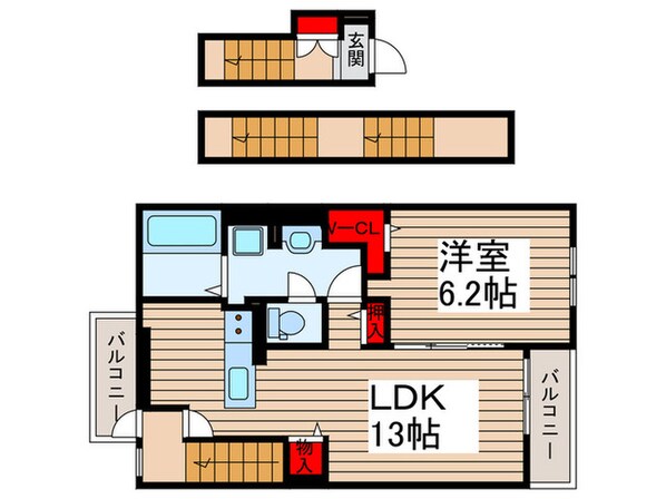 アレックスの物件間取画像